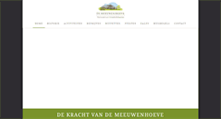 Desktop Screenshot of demeeuwenhoeve.nl